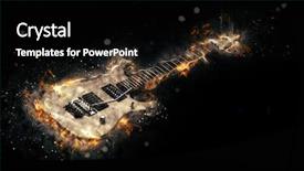  Presentation with heavy metal - PPT layouts having hard rock heavy metal electric background and a  colored foreground