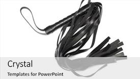  Presentation with leather year book - Presentation design enhanced with hardcore - kinky and fetish leather whip background and a light gray colored foreground