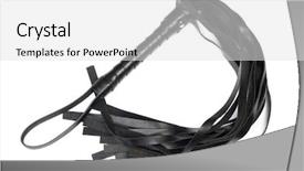  Presentation with leather year book - Presentation consisting of hardcore - kinky and fetish leather whip background and a white colored foreground