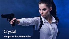  Presentation with tactics - Audience pleasing slides consisting of hardcore - special tactics sexy woman holding backdrop and a navy blue colored foreground