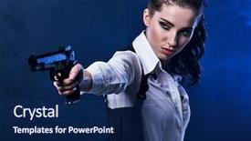  Presentation with tactics - Slides enhanced with hardcore - special tactics sexy woman holding background and a navy blue colored foreground