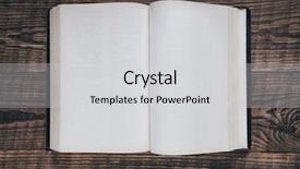  Presentation with wood - PPT layouts consisting of hardcover - books on the background background and a light gray colored foreground