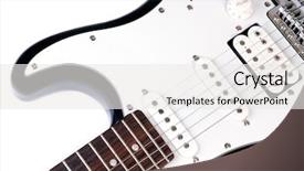  Presentation with hardrock - Beautiful presentation featuring hardrock - electric guitar backdrop and a  colored foreground