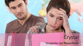  Presentation with hardship - Slides with hardship - student supporting another background and a coral colored foreground