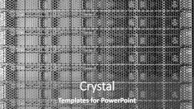  Presentation with power data center - Presentation design with hardware in internet data center background and a  colored foreground