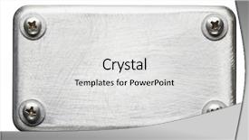  Presentation with brushed metal plate reflected - Theme enhanced with hardware tools - metal plate texture with screws background and a light gray colored foreground