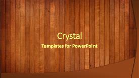  Presentation with golden revetment wall putty high - Audience pleasing presentation theme consisting of hardwood floor - high resolution timber wall background backdrop and a tawny brown colored foreground