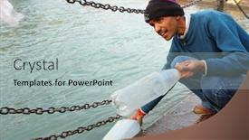  Presentation with makar - Amazing slide deck having haridwar-india-january-14-puja backdrop and a lemonade colored foreground