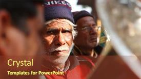  Presentation with harvest festival - Colorful presentation theme enhanced with haridwar-india-january-14-street backdrop and a tawny brown colored foreground