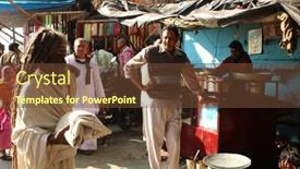  Presentation with harvest festival - Slides having haridwar-india-january-14 background and a tawny brown colored foreground