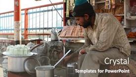  Presentation with harvest festival - Beautiful theme featuring haridwar-india-january-14 backdrop and a dark gray colored foreground