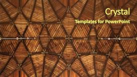  Presentation with harlem - Colorful presentation theme enhanced with harlem - gothic wooden vaulted ceiling backdrop and a tawny brown colored foreground