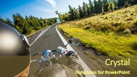  Presentation with motorcycle - Audience pleasing slide deck consisting of harley - close up of a high backdrop and a tawny brown colored foreground