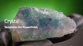  Presentation with crystal amethyst - PPT layouts having harlid - fluorite also called fluorspar natural background and a gray colored foreground