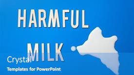  Presentation with milk dairy - Presentation having harmful-milk-word-text-letters background and a teal colored foreground