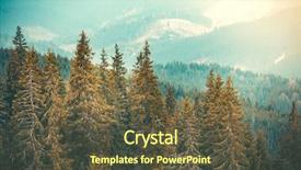  Presentation with strength - Presentation theme with harmonic - dense coniferous forests in bukovel background and a tawny brown colored foreground