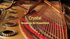  Presentation with sympfonic concert and muscic conductor - Presentation featuring harmonic - interior of a concert grand background and a  colored foreground