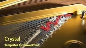  Presentation with sympfonic concert and muscic conductor - Beautiful theme featuring harmonic - interior of a concert grand backdrop and a  colored foreground