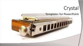  Presentation with harmonica - Colorful theme enhanced with harmonica french harp backdrop and a  colored foreground