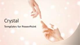  Presentation with harmony - Presentation consisting of harmony love family and charity concept - woman giving her hand to man background and a cream colored foreground