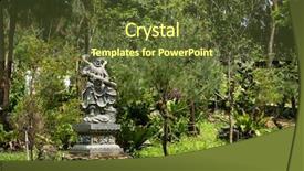  Presentation with harmony - Presentation theme having harmony religion - stone ruined arhat statue background and a tawny brown colored foreground