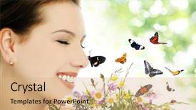  Presentation with harmony - Slide set having collage inspired color - harmony background and a coral colored foreground