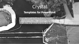  Presentation with renovation - Presentation featuring harpersfield-covered-bridge-under-renovation background and a dark gray colored foreground