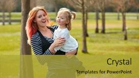  Presentation with dog park dogs plays - Colorful slide deck enhanced with harried woman - mother and daughter playing together backdrop and a  colored foreground