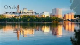  Presentation with usa - Audience pleasing presentation theme consisting of hartford-connecticut-usa-downtown-skyline backdrop and a light blue colored foreground
