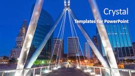  Presentation with skyline - Colorful presentation enhanced with hartford-connecticut-usa-downtown-skyline backdrop and a cobalt blue colored foreground