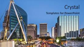  Presentation with columbus ohio usa skyline - PPT theme with hartford connecticut usa skyline background and a teal colored foreground