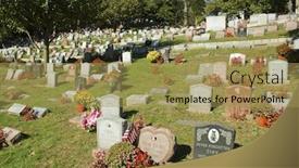  Presentation with cemetery - Colorful slides enhanced with hartsdale pet cemetery backdrop and a yellow colored foreground