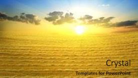  Presentation with harvest - Audience pleasing presentation consisting of harvest field of wheat backdrop and a  colored foreground