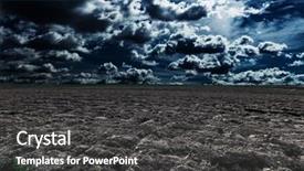  Presentation with star field - Audience pleasing PPT theme consisting of harvest moon - green night field star sky backdrop and a  colored foreground