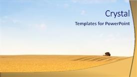  Presentation with work the word in your life - PPT theme enhanced with harvester combine work in field background and a sky blue colored foreground