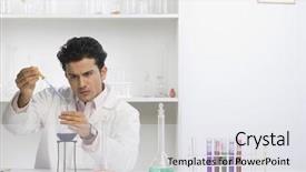  Presentation with laboratory scientific materials - Presentation theme featuring roman soldier - 3d illustration background and a lemonade colored foreground