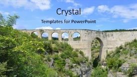  Presentation with aqueduct - Slide deck featuring has been built during ottoman background and a light blue colored foreground