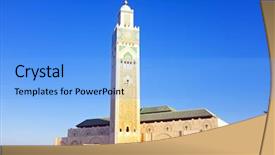  Presentation with morocco - Audience pleasing PPT layouts consisting of beautify - woman applying anti-shine loose powder backdrop and a soft green colored foreground