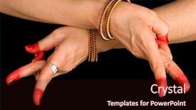  Presentation with indian dance - PPT theme with hasta of indian classic dance background and a wine colored foreground