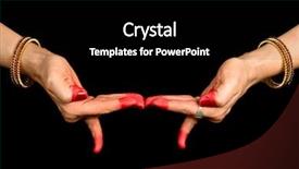  Presentation with indian dance - Theme featuring hasta of indian classic dance background and a black colored foreground