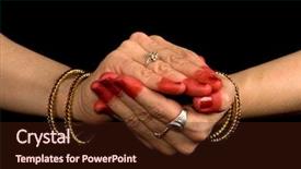  Presentation with indian dance - Audience pleasing theme consisting of hasta of indian classic dance backdrop and a wine colored foreground