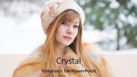  Presentation with red chinese winter festival - Cool new presentation theme with hat and a red fox backdrop and a coral colored foreground