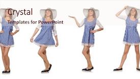  Presentation with simple plain - Slide set featuring hat isolated on the whit background and a  colored foreground