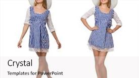  Presentation with simple plain - Beautiful slide deck featuring hat isolated on the whit backdrop and a white colored foreground