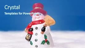  Presentation with deep blue - Slide set consisting of hat over deep blue sky background and a  colored foreground