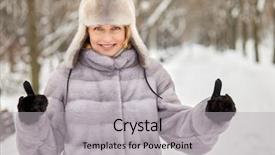  Presentation with happy smiling woman dental health - Cool new PPT theme with hat shows ok with two backdrop and a light gray colored foreground