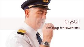  Presentation with airline - Cool new PPT theme with hat smoking electronic cigarette backdrop and a lemonade colored foreground