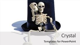  Presentation with top hat - Presentation theme enhanced with hat with a two head background and a white colored foreground