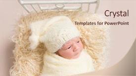  Presentation with hat - Cool new slide set with hat wrapped up with yellowish backdrop and a  colored foreground