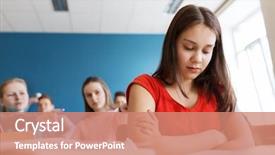  Presentation with back school education - Slides with hate - education bullying conflict social relations background and a coral colored foreground